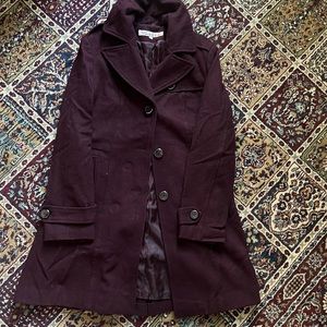 Maroon/burgundy coat